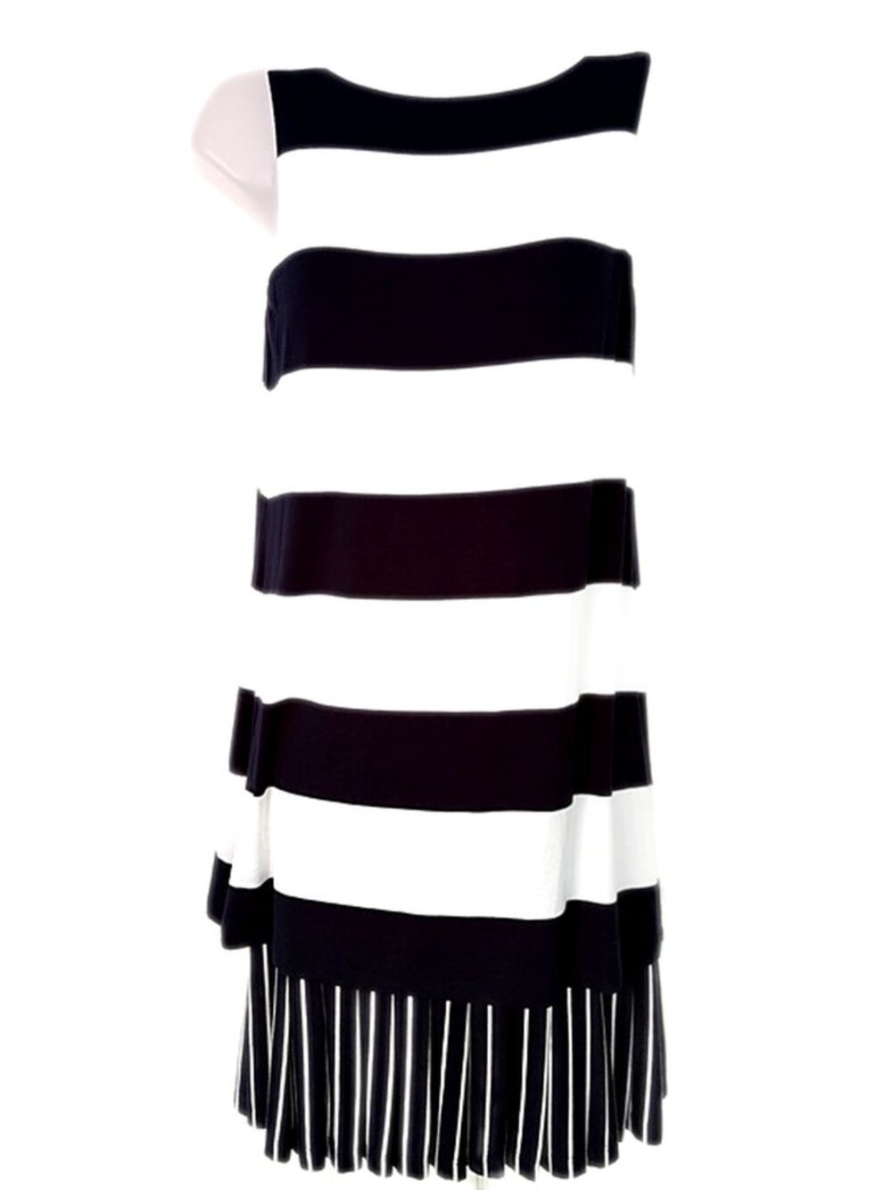 Bailey 44 Women’s Dress Sleeveless Navy/White
Stripped Pleated Hem Small